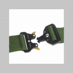 Vojenský taktický opasok olivovo zelený s kovovou rýchlozapínacou prackou univerzálna veľkosť, max.dĺžka 115cm Vojenský taktický opasok olivovo zelený s kovovou rýchlozapínacou prackou univerzálna veľkosť, max.dĺžka 115cm